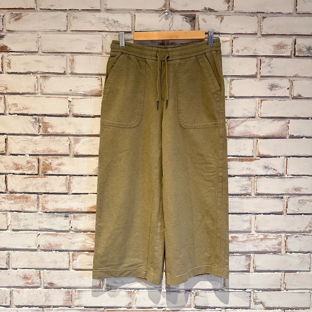 Athleta Farallon Heathered Wide Leg Crop Pants